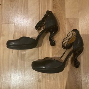 Fluevog Curved Ankle Strap Heel